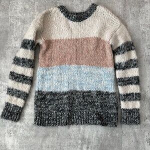 American Eagle Outfitters multicolor cozy Knit Pullover Crew Neck Sweater XS